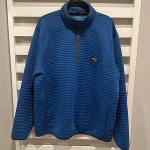 Men’s LL Bean Airlight quarter pullover in Blue 2XLT